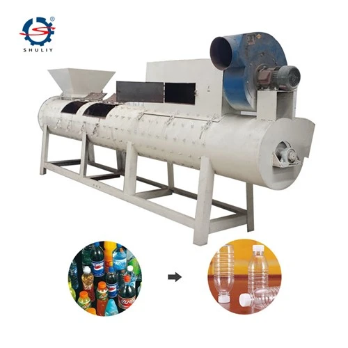 Stroj na odstraňování etiket z PET lahví