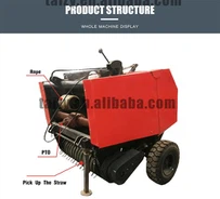 Malý lis na kulaté balíky pro traktor 40 HP