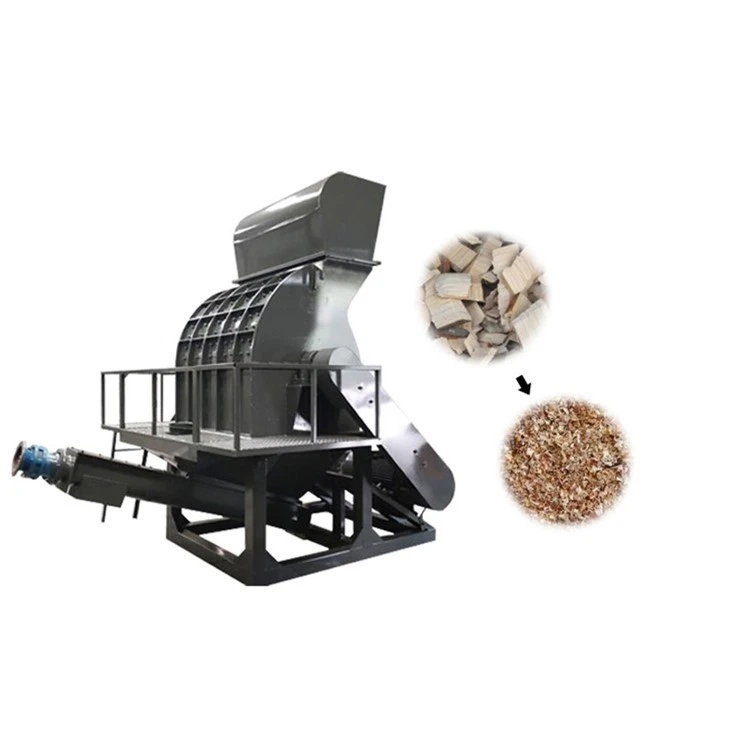 Wood hammer mill crusher